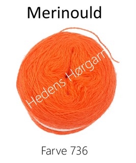 Merinould farve 736 orange udgår